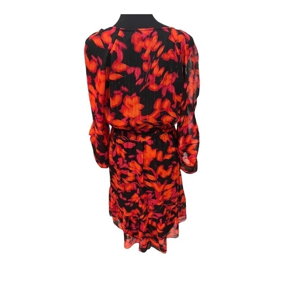 Calvin Klein Floral Print Belted Dress Size Medium - Picture 5 of 11